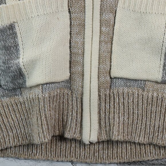 Triple 5 Soul Women's Medium Full Zip Sweater BNWT Brown and Gray - Picture 7 of 12